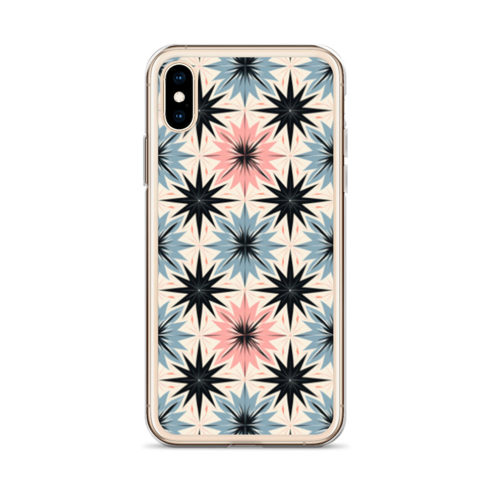 iPhone Case Pink and Blue Pastel Retro Stars