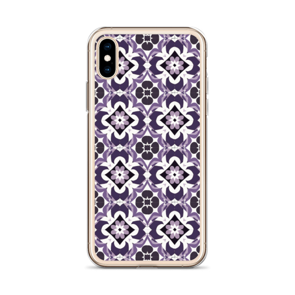 iPhone Case Purple Moroccan Style Tile
