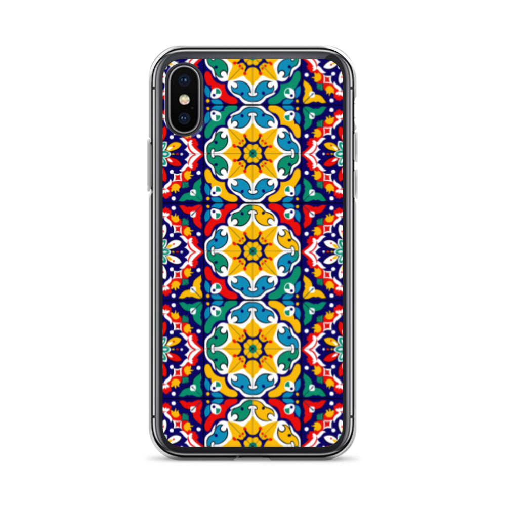 iPhone Case Talavera Tiles Red and Yellow