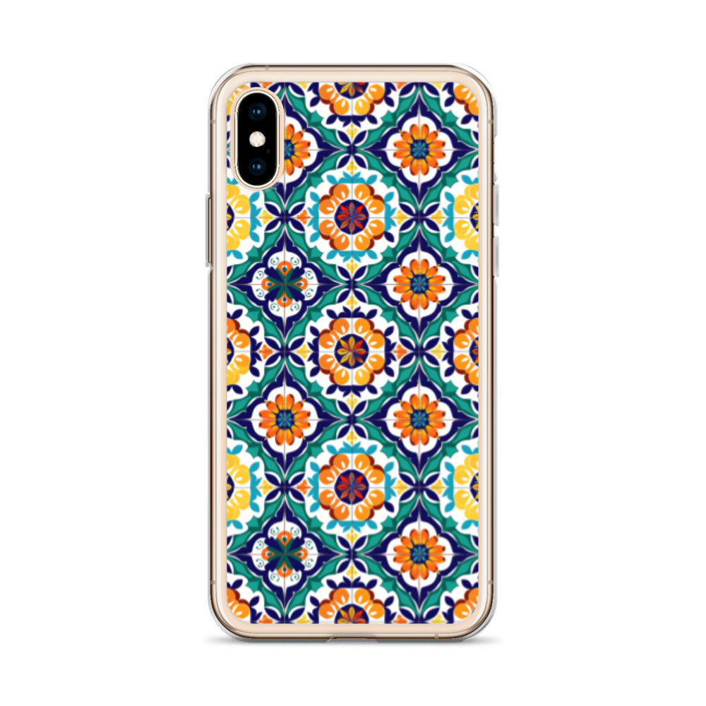 iPhone Case Talavera Tiles Green and Blue