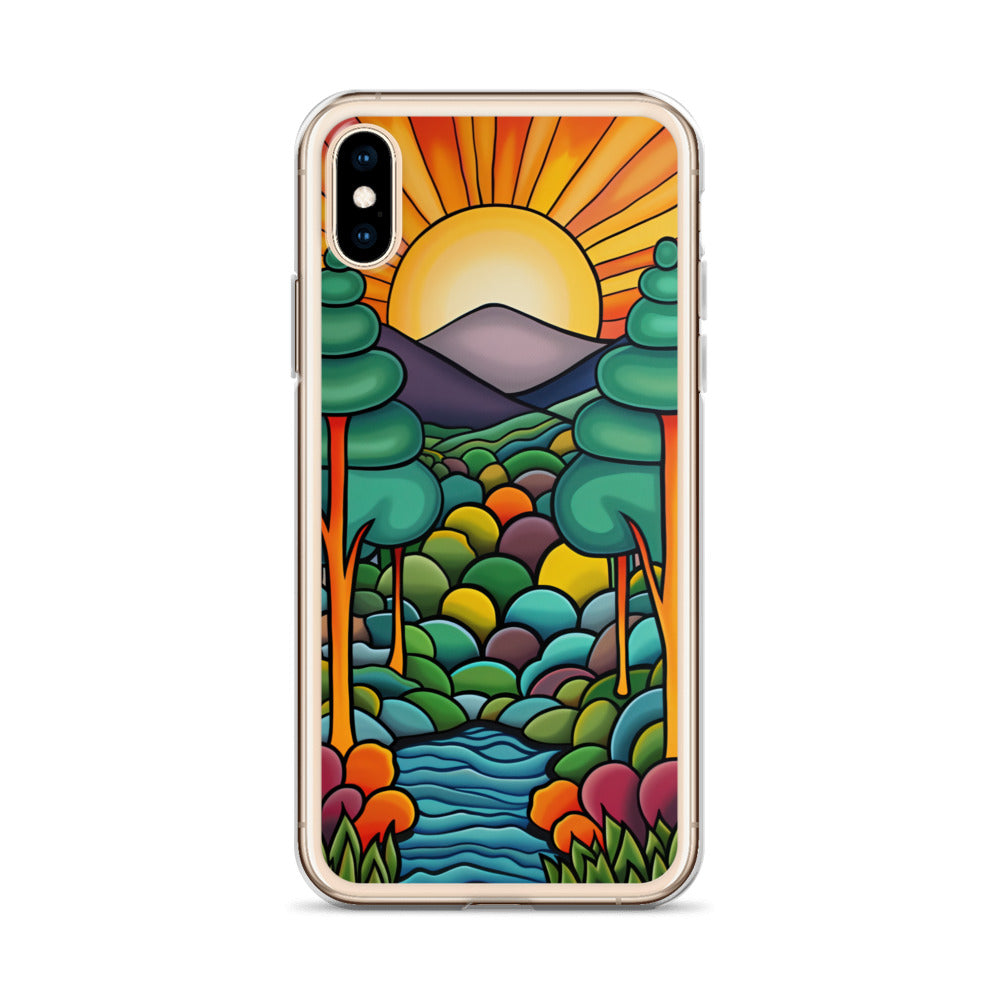 iPhone Case Arkley Sunrise over Mountains and Forest