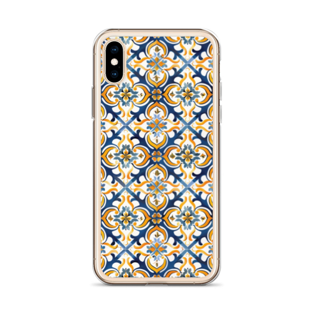 iPhone Case Colorful Spanish Tile Pattern