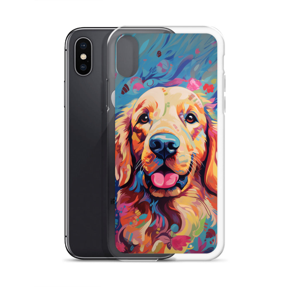 iPhone Case Painted Golden Retriever