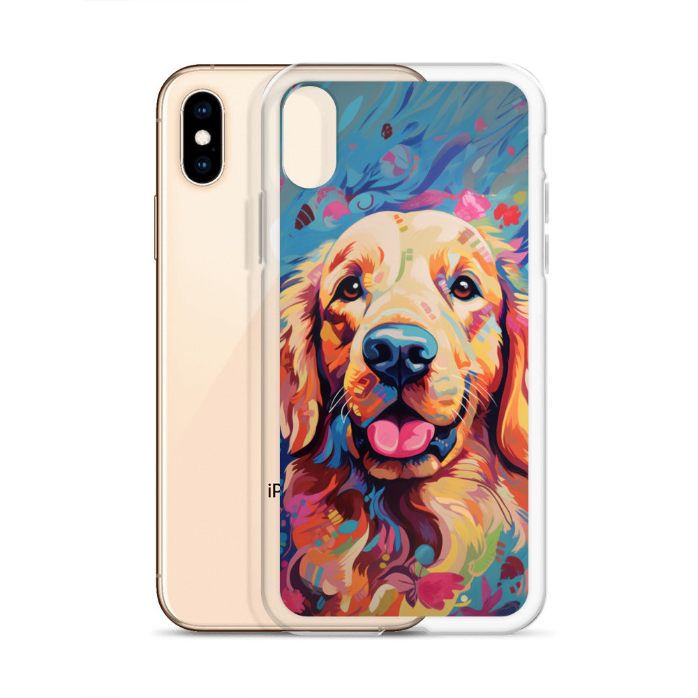 iPhone Case Painted Golden Retriever