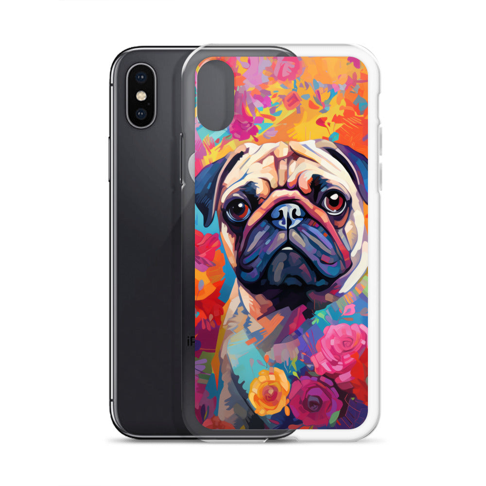 iPhone Case Painted Pug