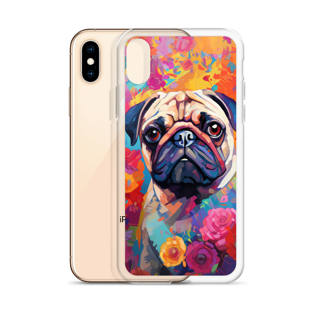 iPhone Case Painted Pug