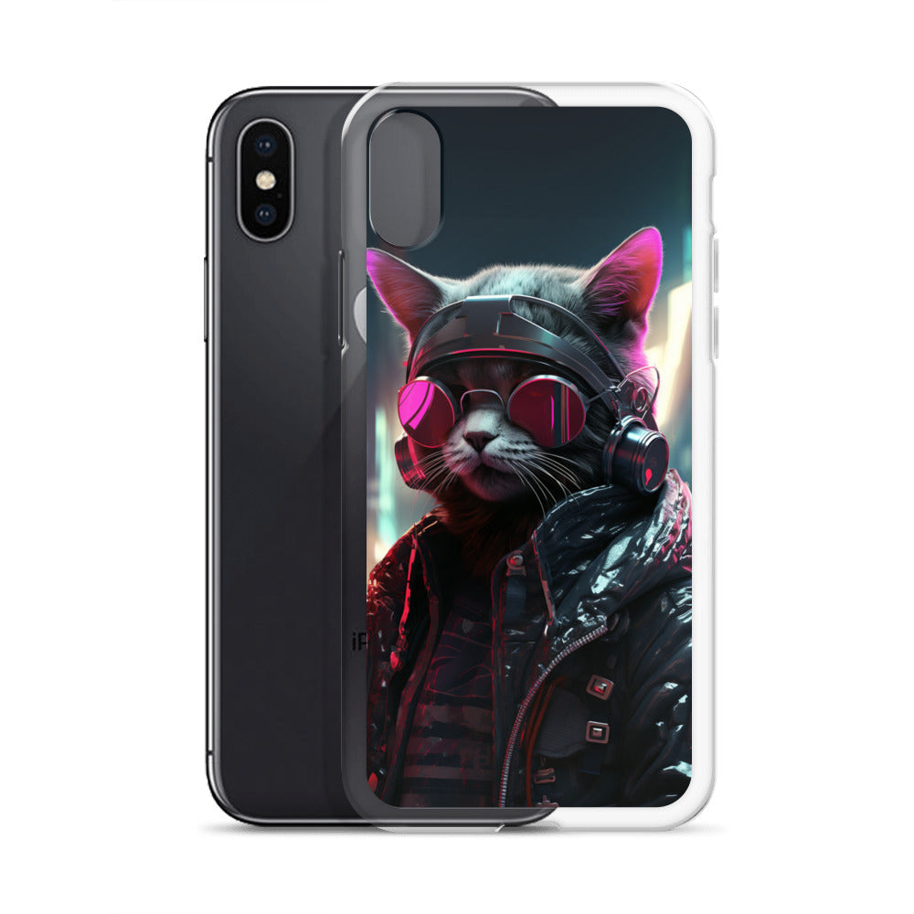 Cyberpunk Kitty Cat iPhone Case