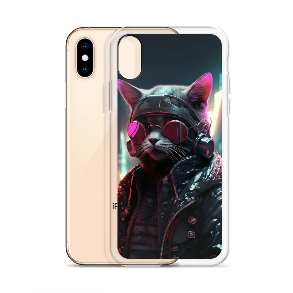 Cyberpunk Kitty Cat iPhone Case