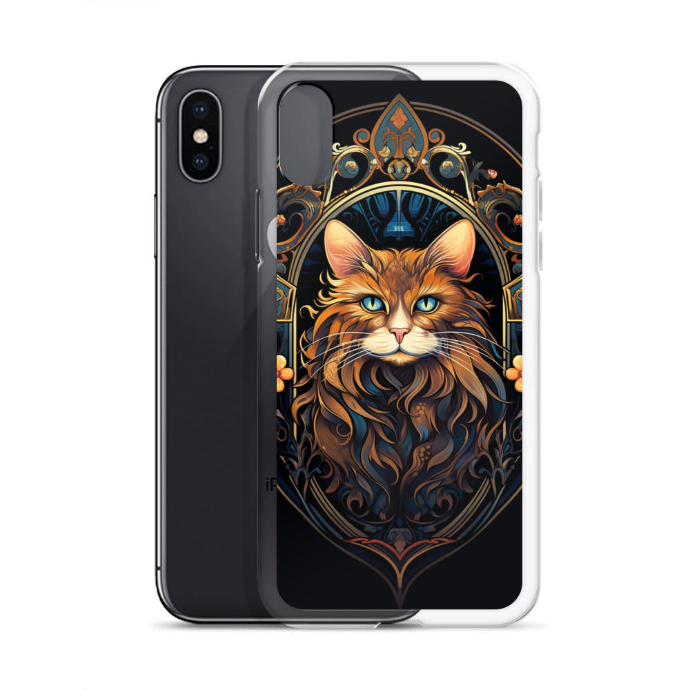 Art Nouveau Cat #3 iPhone Case