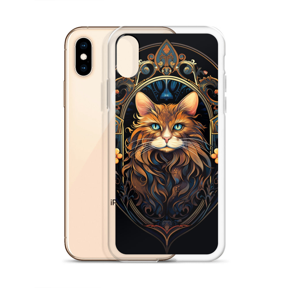 Art Nouveau Cat #3 iPhone Case