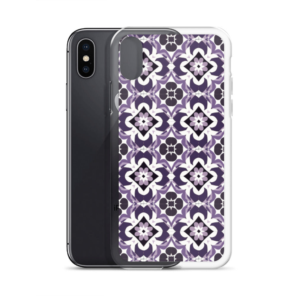 iPhone Case Purple Moroccan Style Tile