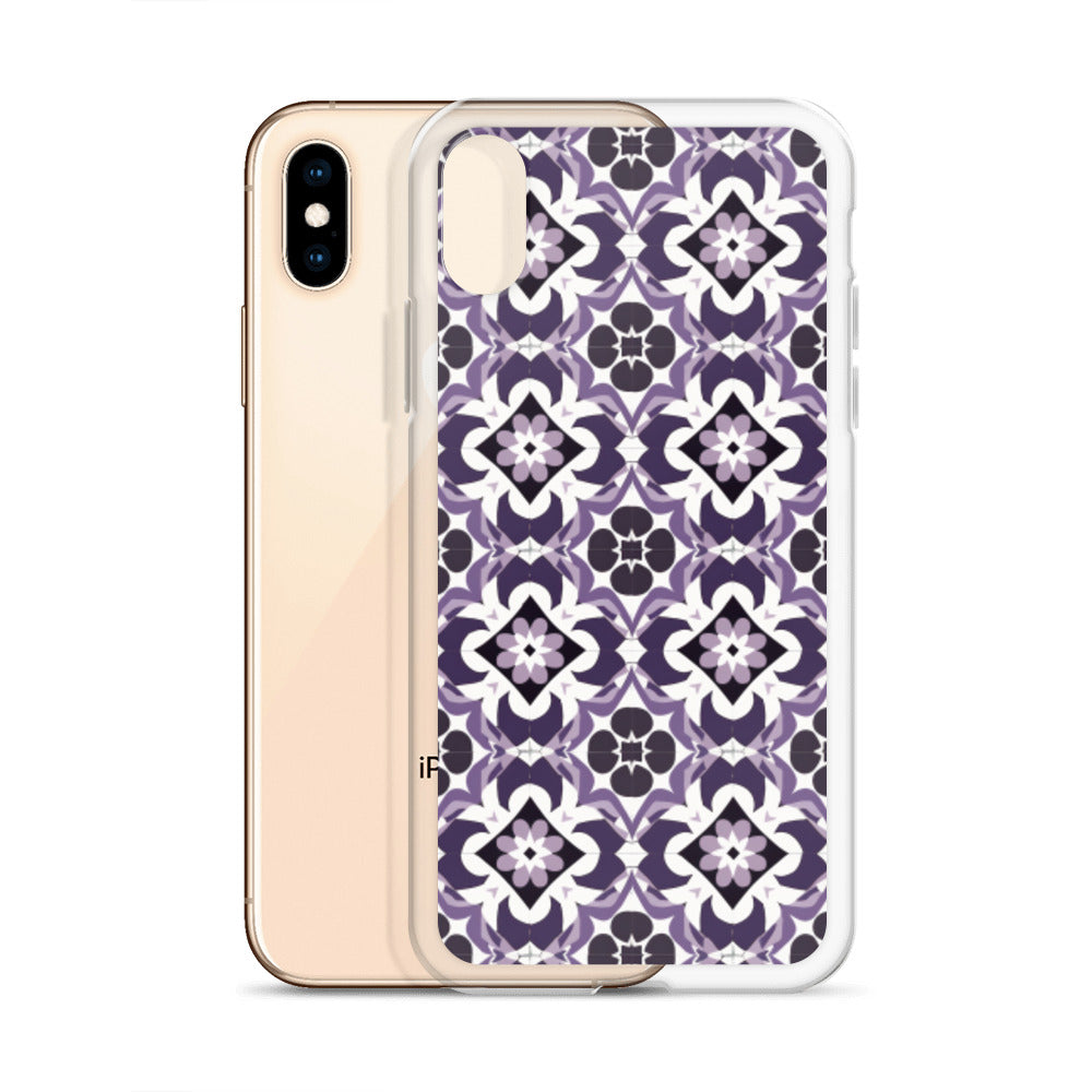 iPhone Case Purple Moroccan Style Tile