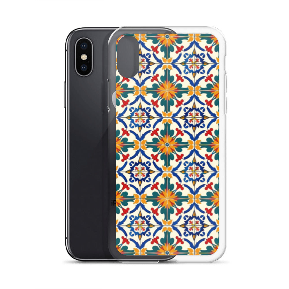 iPhone Case Colorful Yellow & Green Mediterranean Tiles