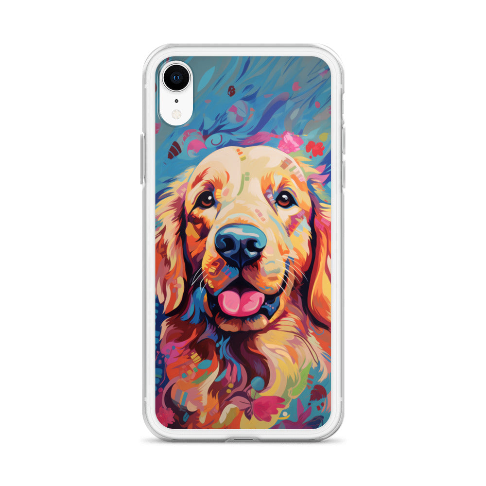iPhone Case Painted Golden Retriever