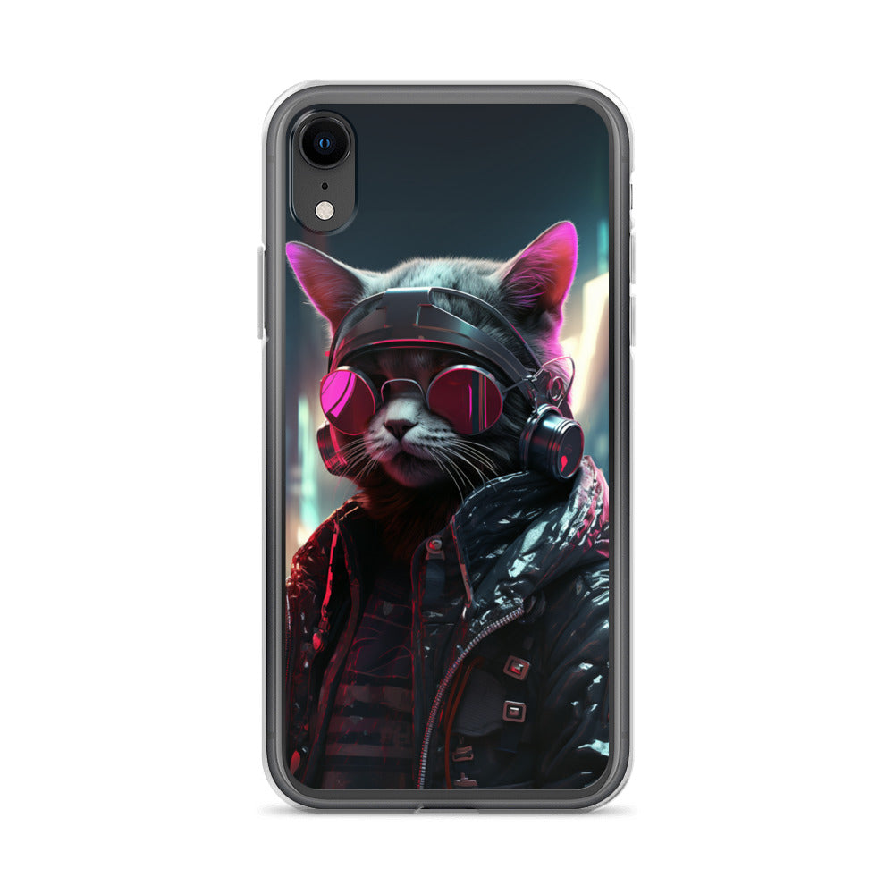 Cyberpunk Kitty Cat iPhone Case