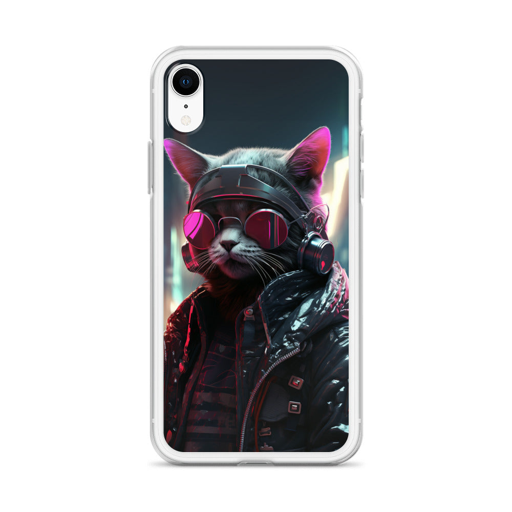 Cyberpunk Kitty Cat iPhone Case