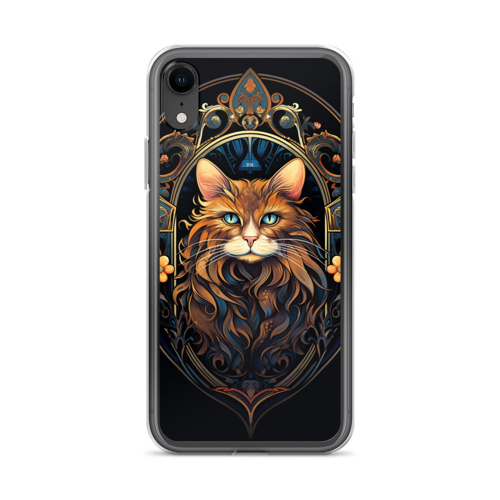 Art Nouveau Cat #3 iPhone Case