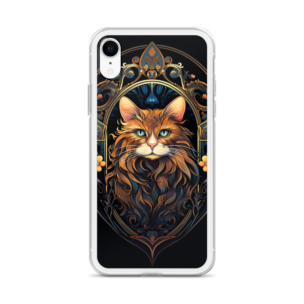 Art Nouveau Cat #3 iPhone Case