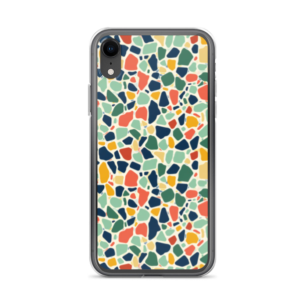 iPhone Case Colorful Retro Terrazzo Tile