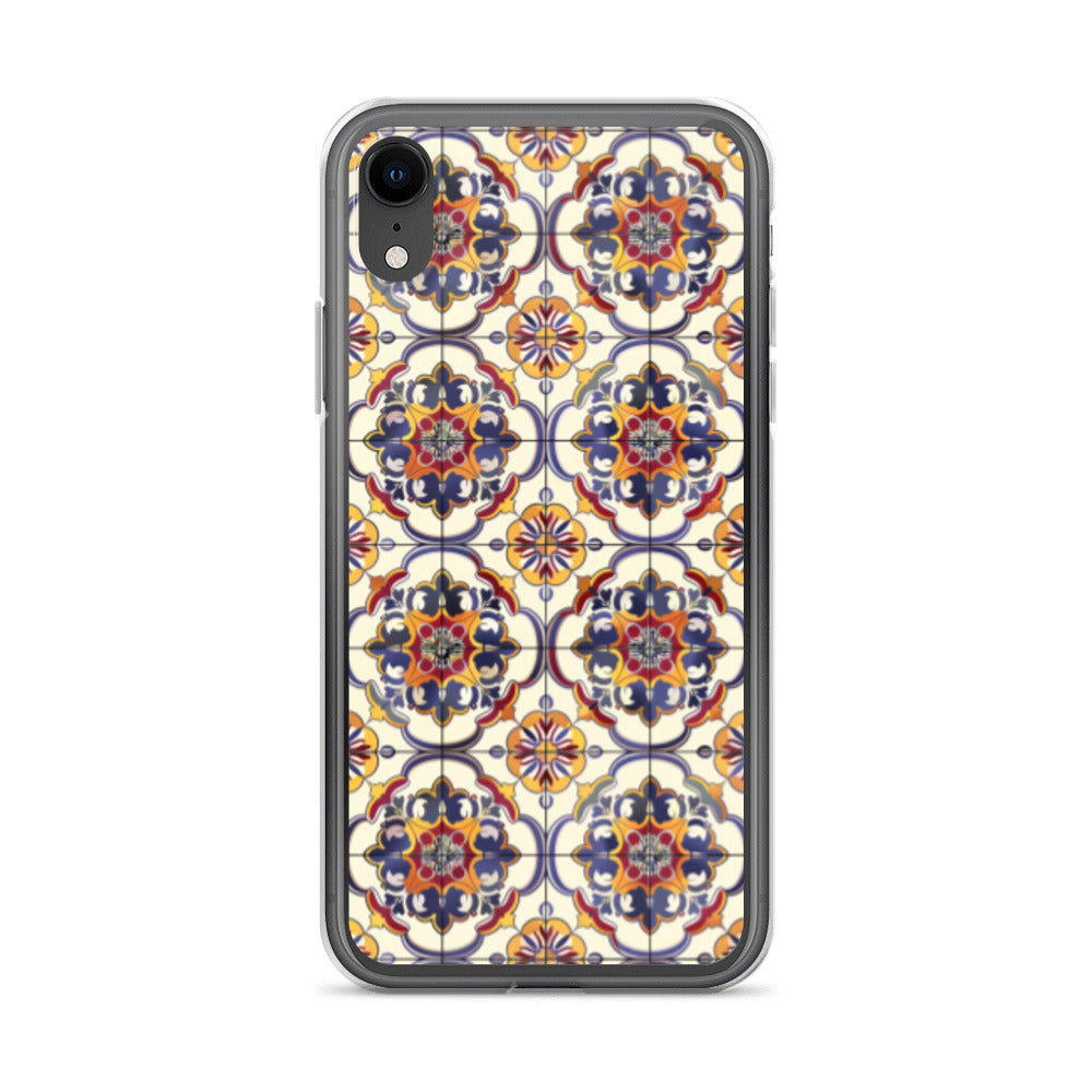iPhone Case Classic Victorian Tile Blue