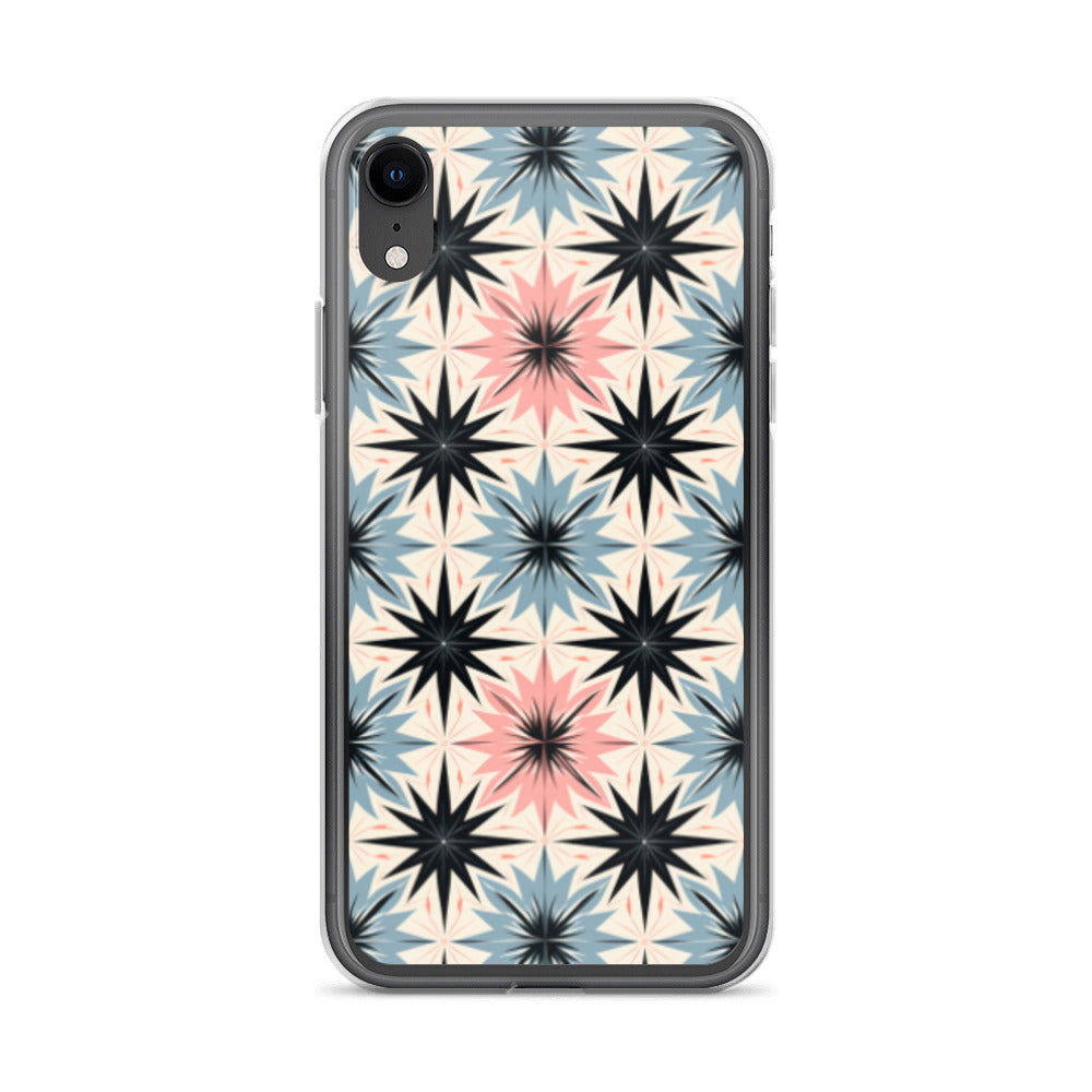 iPhone Case Pink and Blue Pastel Retro Stars