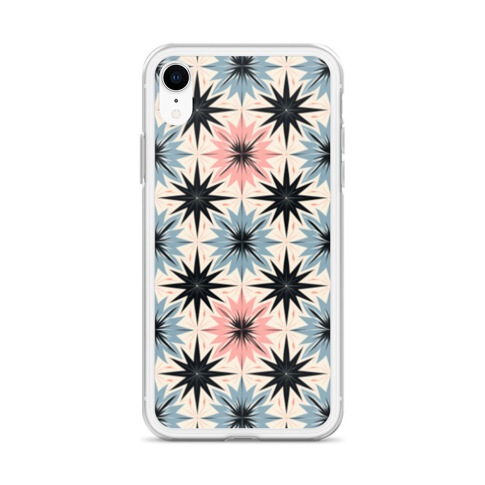 iPhone Case Pink and Blue Pastel Retro Stars