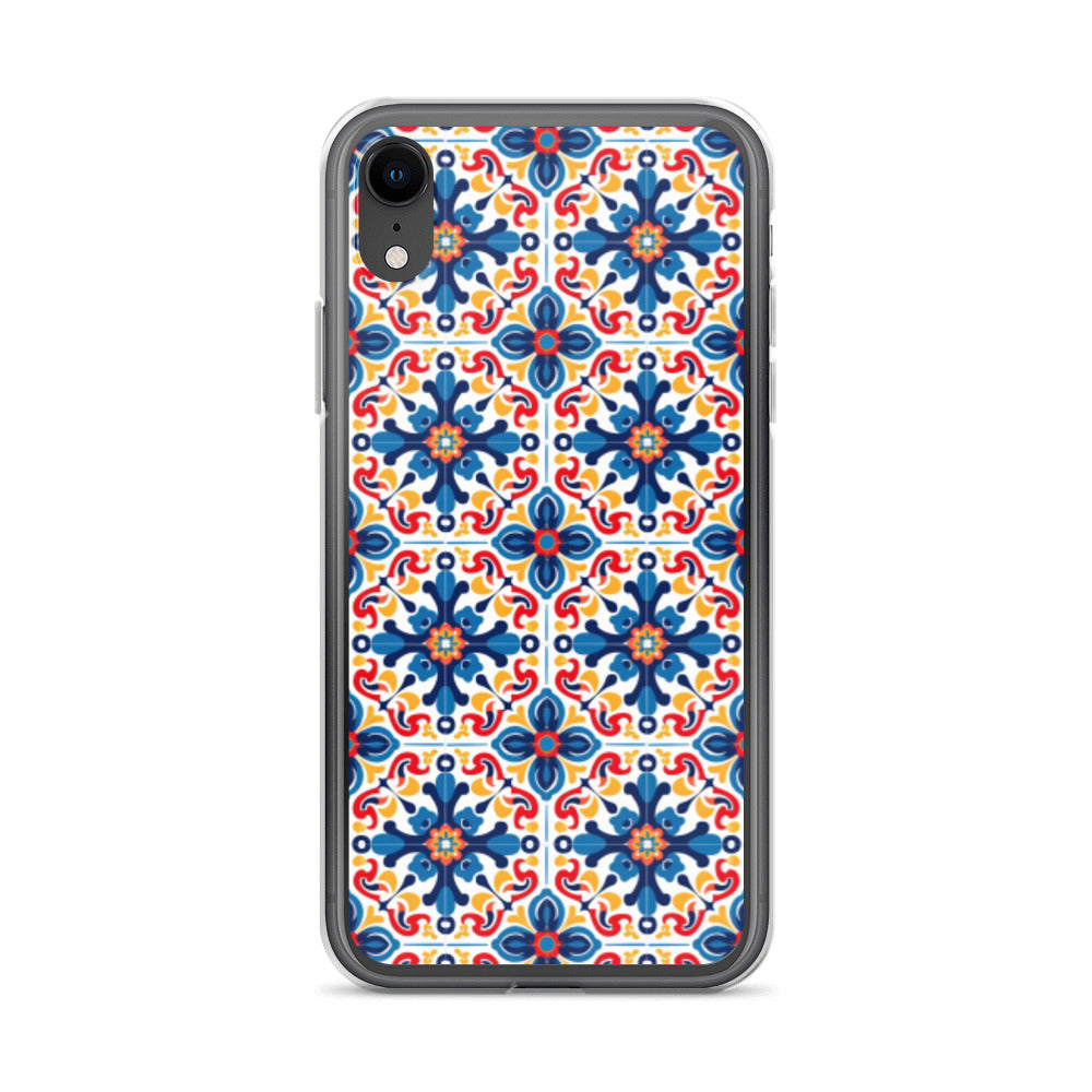 iPhone Case Talavera Tiles Blue and Red