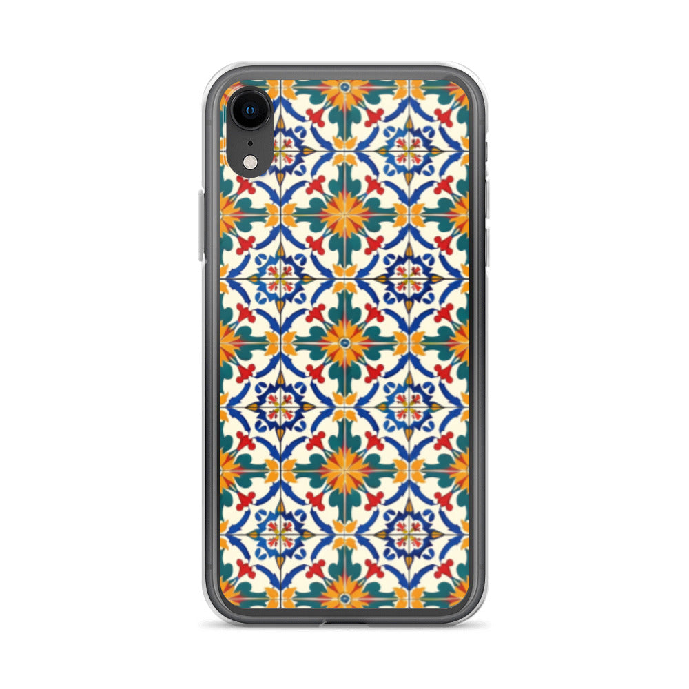 iPhone Case Colorful Yellow & Green Mediterranean Tiles