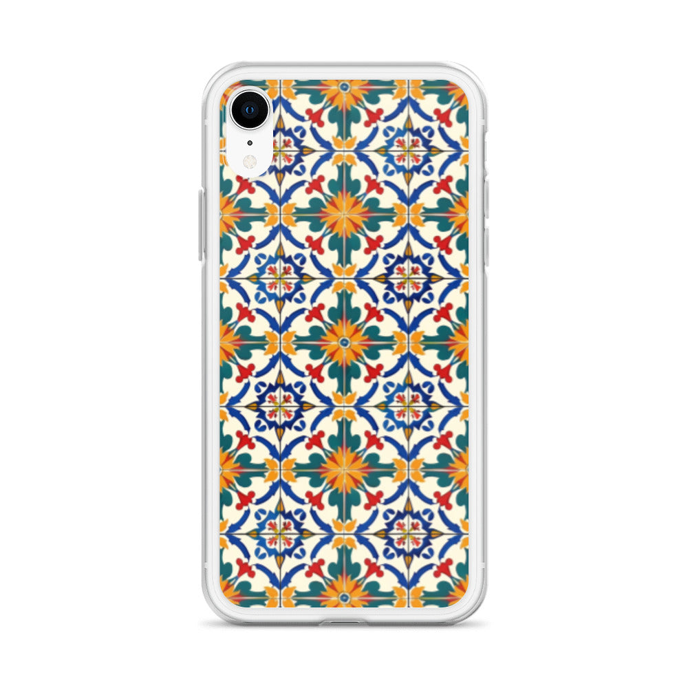 iPhone Case Colorful Yellow & Green Mediterranean Tiles