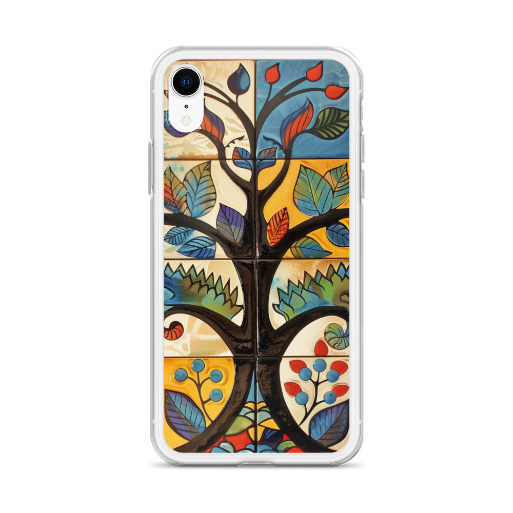 iPhone Case Colorful Tile Tree