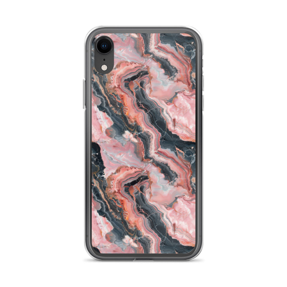 iPhone Case Pink Picasso Marble Pattern