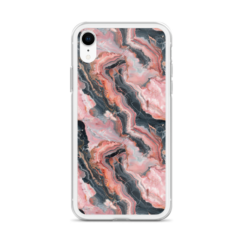 iPhone Case Pink Picasso Marble Pattern