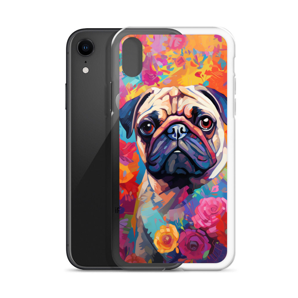 iPhone Case Painted Pug