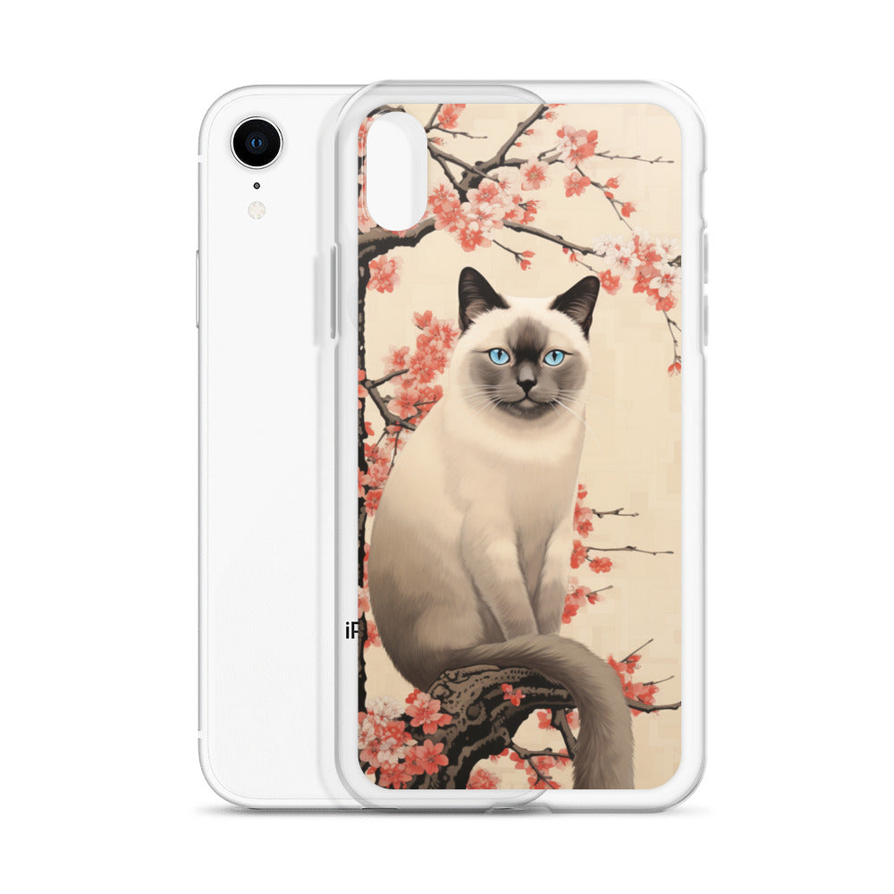 Ukiyo-e Siamese Cat iPhone Case
