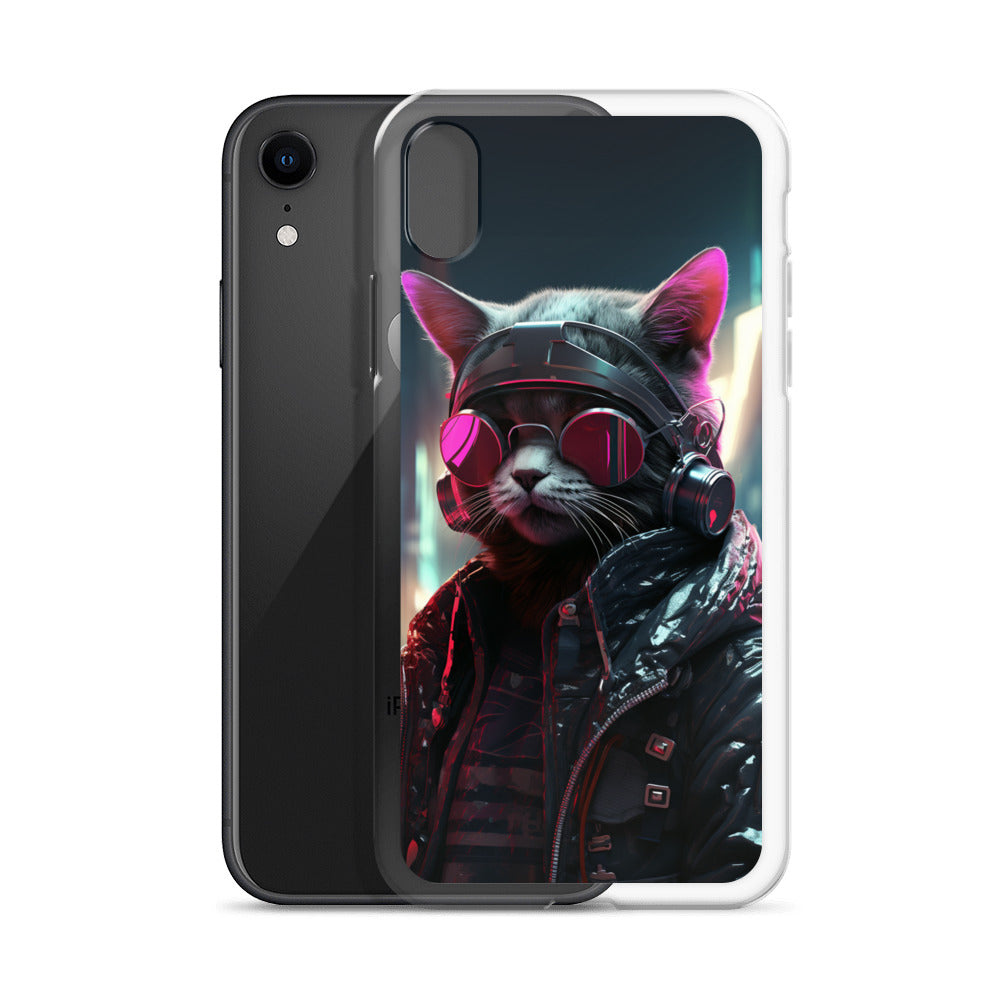 Cyberpunk Kitty Cat iPhone Case