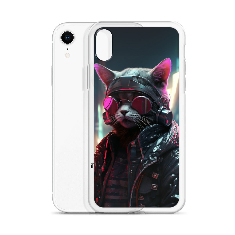 Cyberpunk Kitty Cat iPhone Case