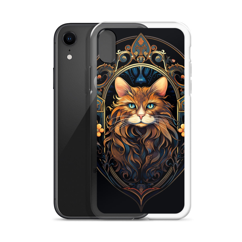 Art Nouveau Cat #3 iPhone Case