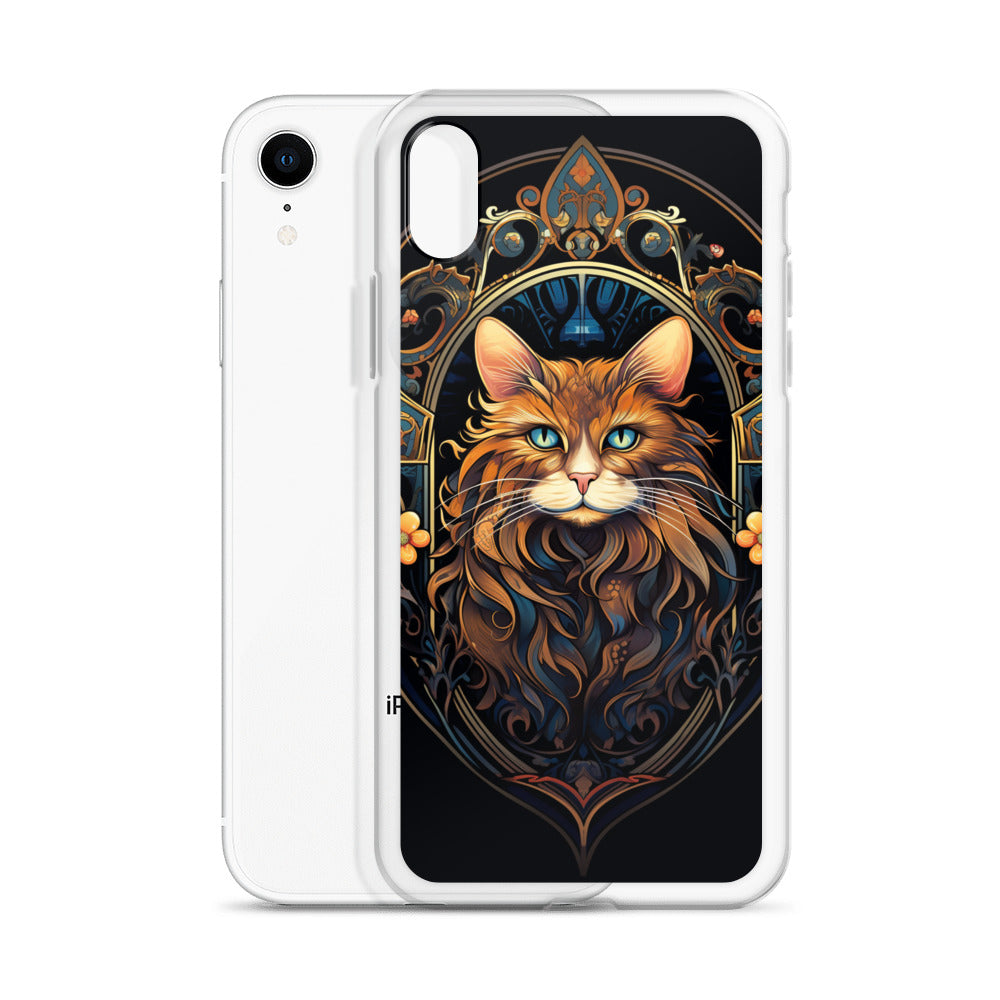 Art Nouveau Cat #3 iPhone Case