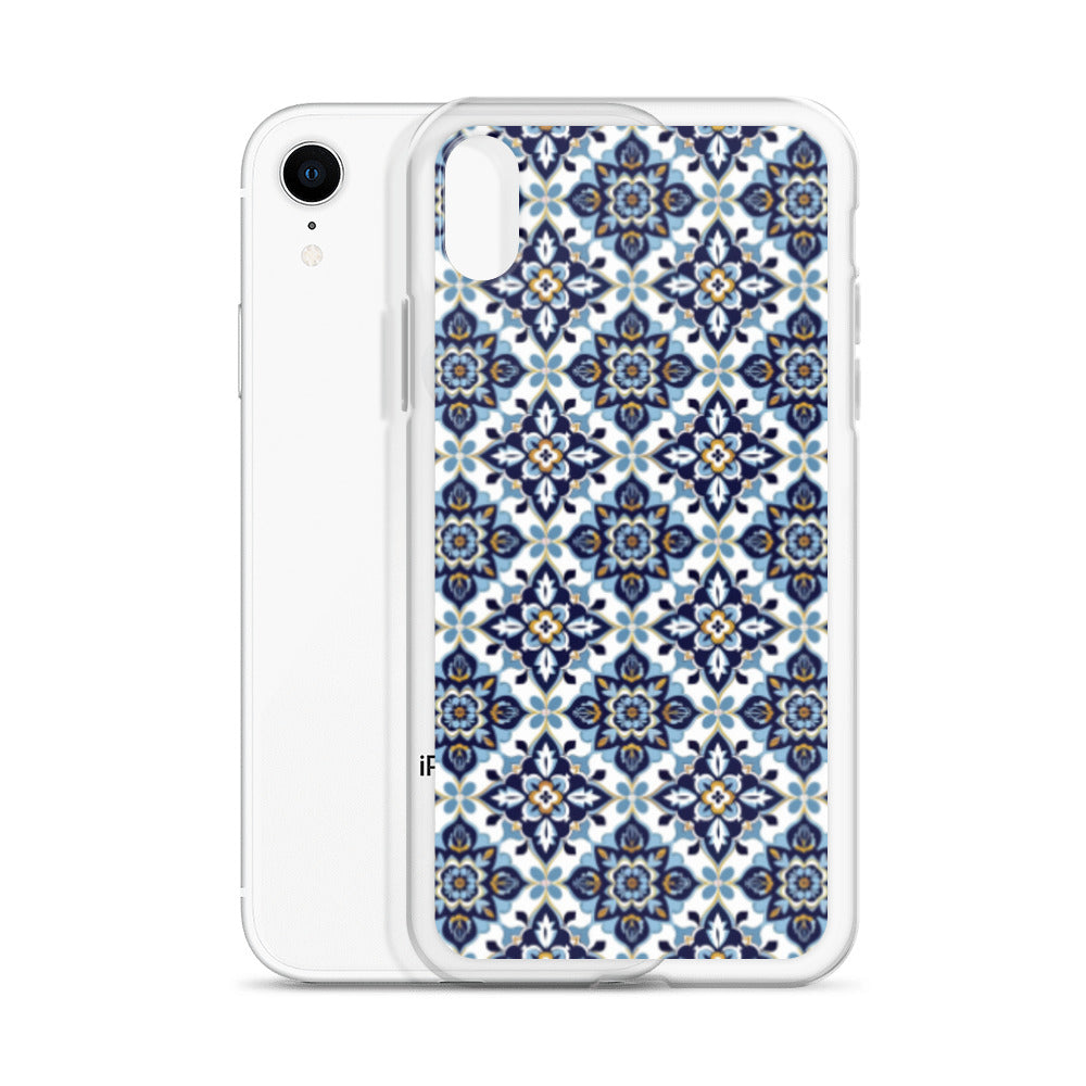 iPhone Case Classic Encaustic Tile Blue