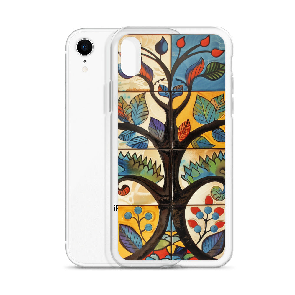 iPhone Case Colorful Tile Tree