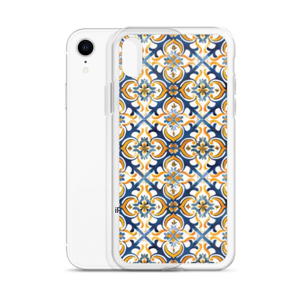 iPhone Case Colorful Spanish Tile Pattern