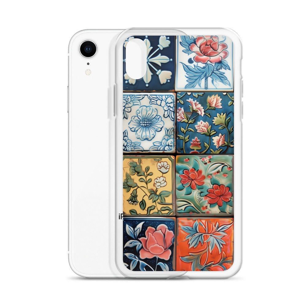 iPhone Case Colorful Majolilca Tiles