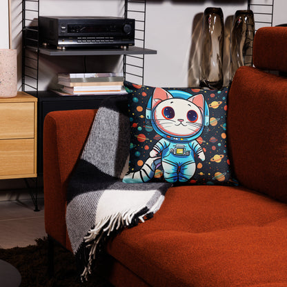 Space Kitty Premium Pillow