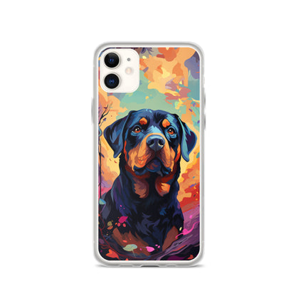 iPhone Case Painted Rottweiler