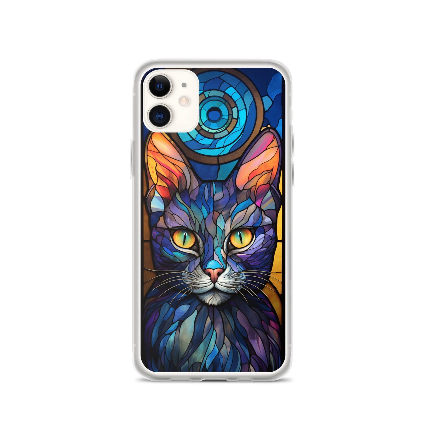 Stained Glass Cat iPhone Case