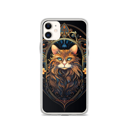 Art Nouveau Cat #3 iPhone Case