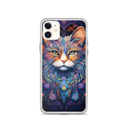 Psychedelic Cat #2 iPhone Case
