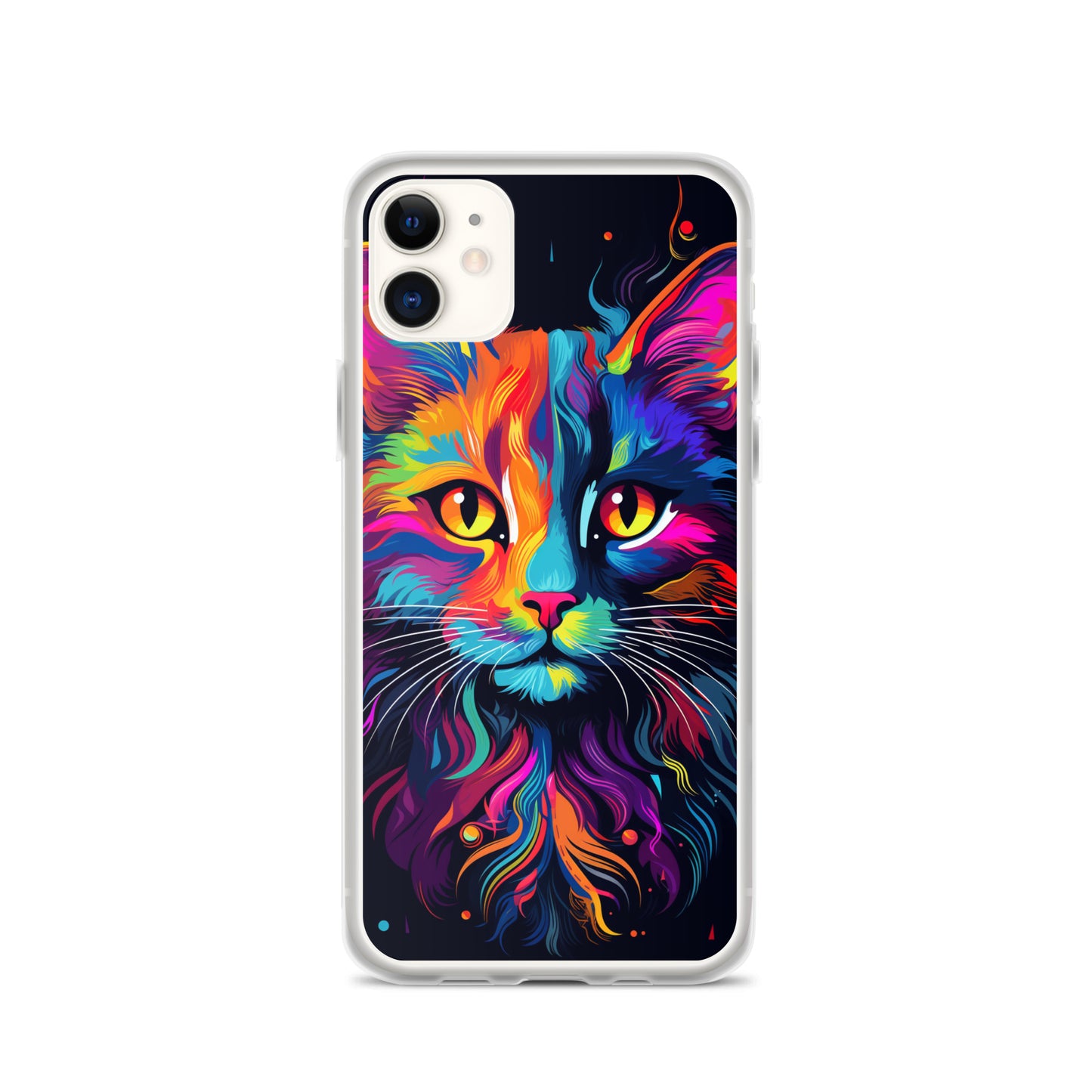 Day Glo Cat iPhone Case