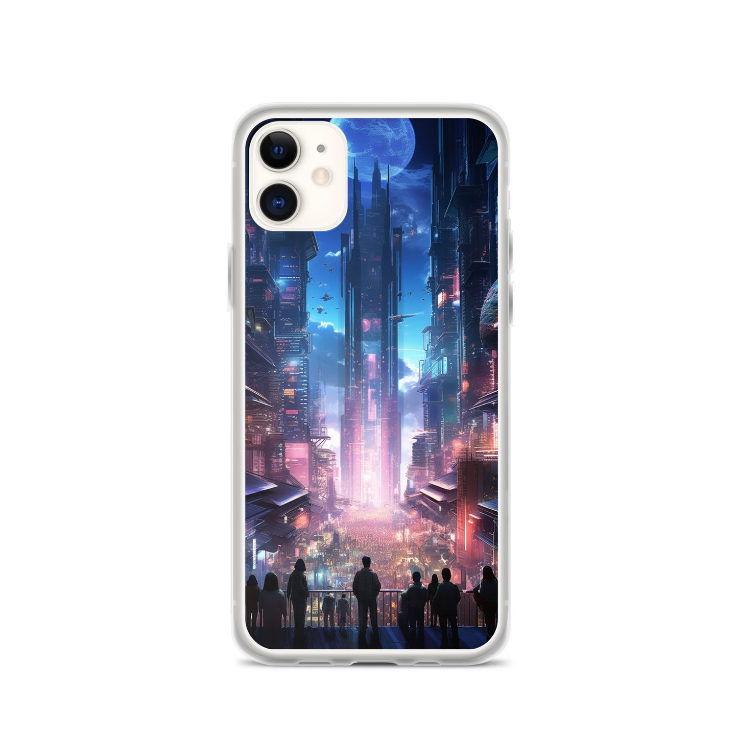 Cyberpunk Cityscape iPhone Case
