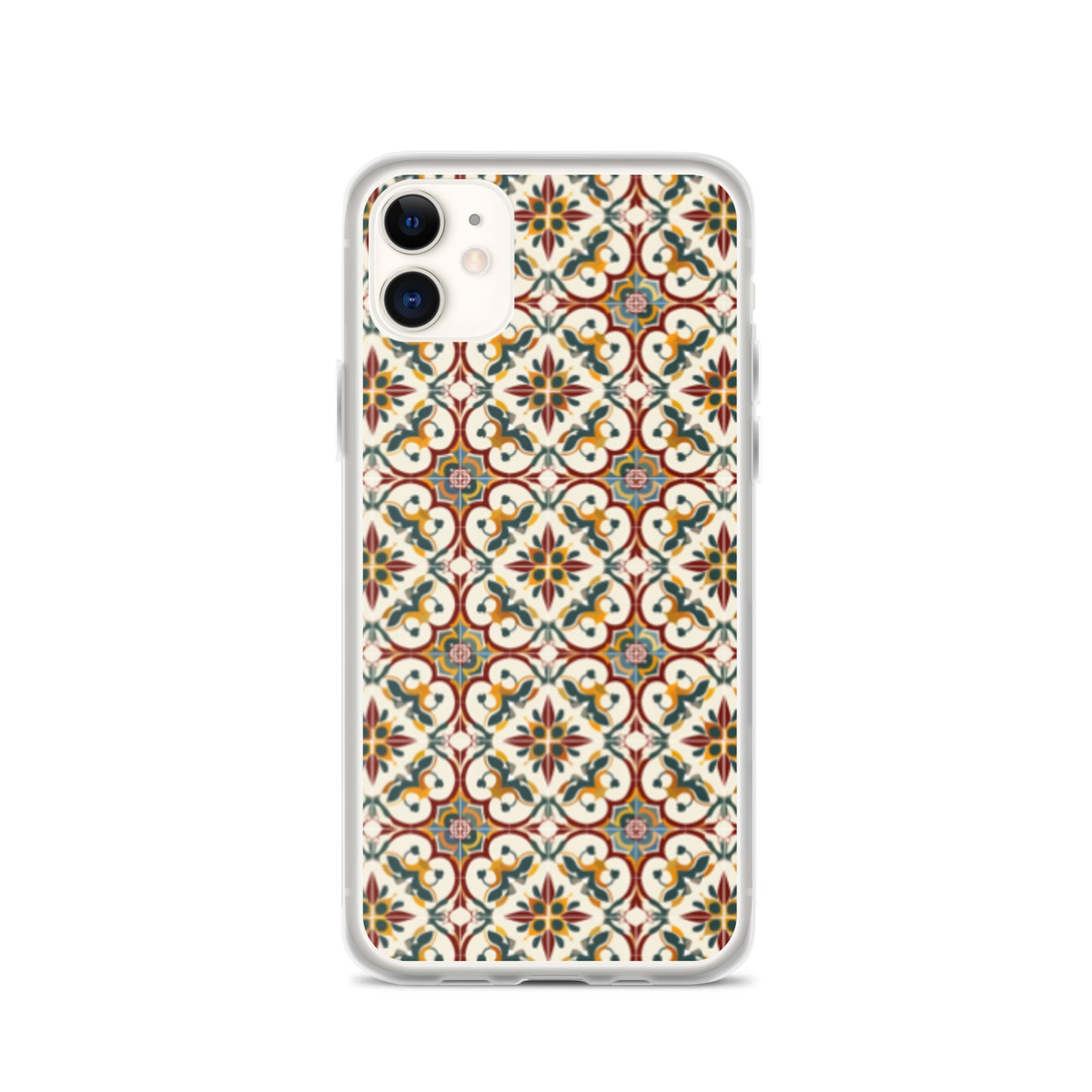 iPhone Case Classic Victorian Tile Red